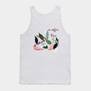 a coffee  tree, hand drawing Tank Top